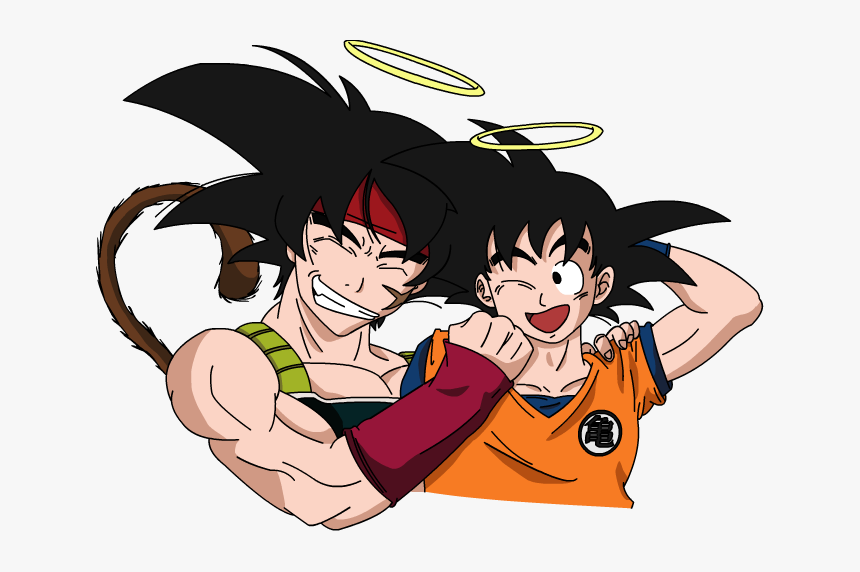 Father And Son - Goku Y Bardock Png, Transparent Png, Free Download