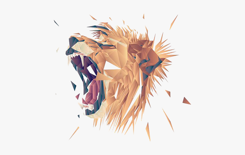 Lion Roaring Graphic Design, HD Png Download, Free Download