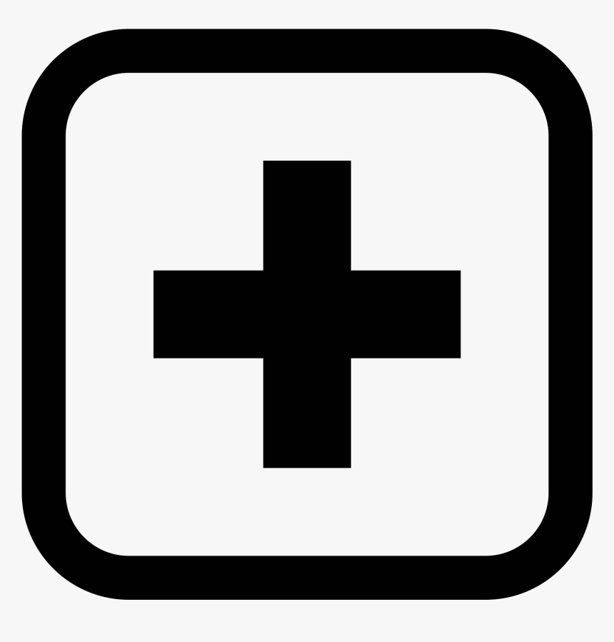 First Aid Clipart Hospital Symbol - Hospital Logo Black And White, HD Png Download, Free Download
