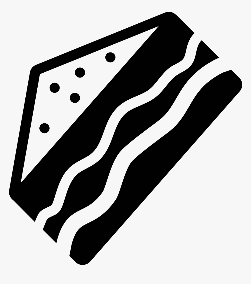 Sandwich Filled Icon - Sandwich Icon Black And White, HD Png Download, Free Download