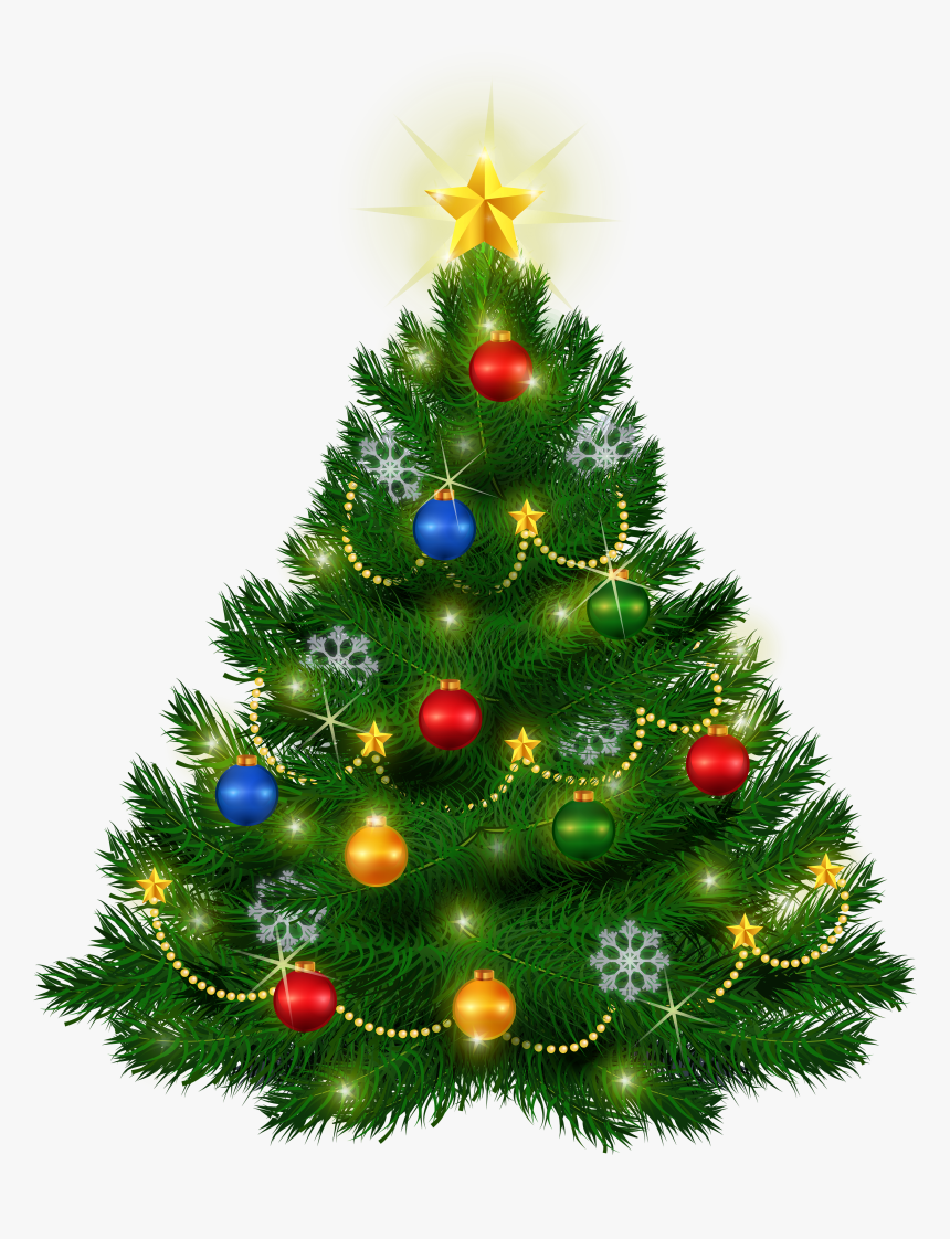 Transparent Christmas Tree Clipart - Vintage Christmas Tree Clipart, HD Png Download, Free Download