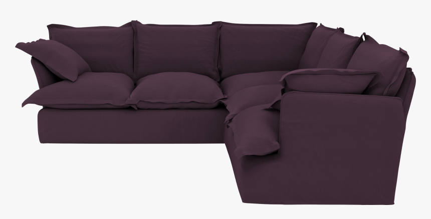 Aubergine Linen Song 3x3m Corner Sofa"
 Class="lazyload - Couch, HD Png Download, Free Download