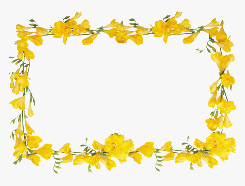 Floral Frame Png - Poster, Transparent Png, Free Download