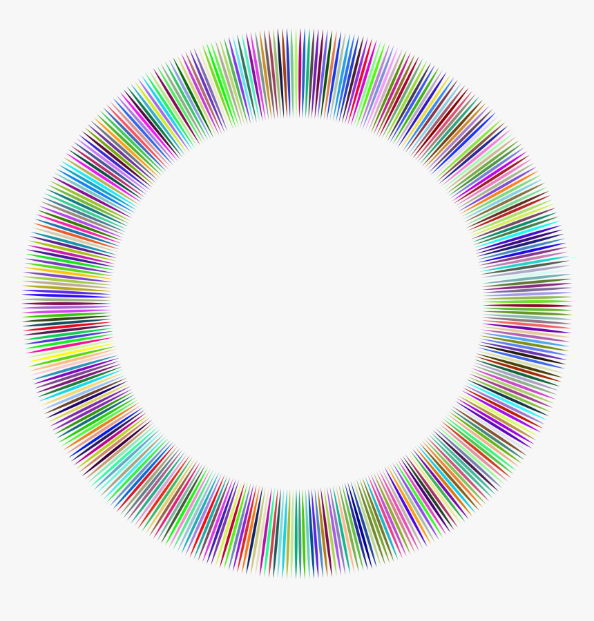 Prismatic Warm Big Image - Round Frame Colorful Png, Transparent Png, Free Download