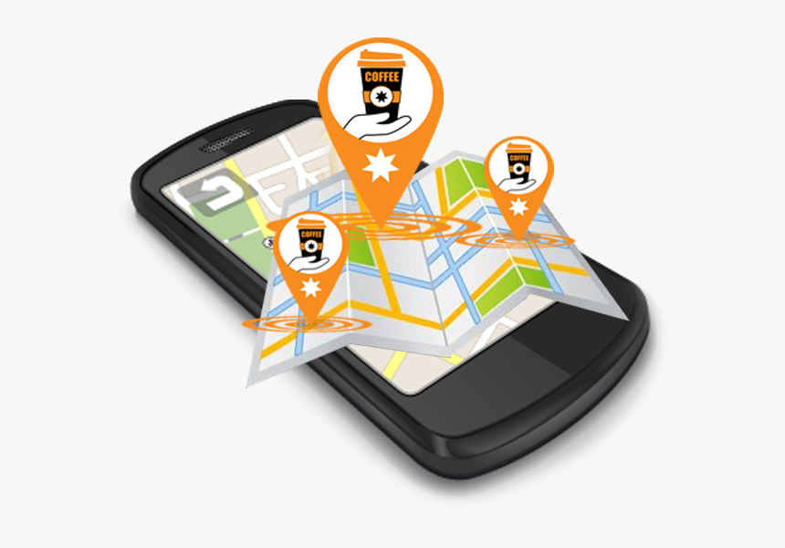 Aafcans Mobile Coffee Map Icon - Mobile Tracker Gps, HD Png Download, Free Download