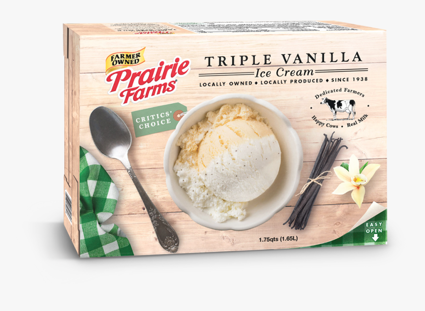 Triple Vanilla Ice Cream - Prairie Farms Ice Cream 56 Oz, HD Png Download, Free Download