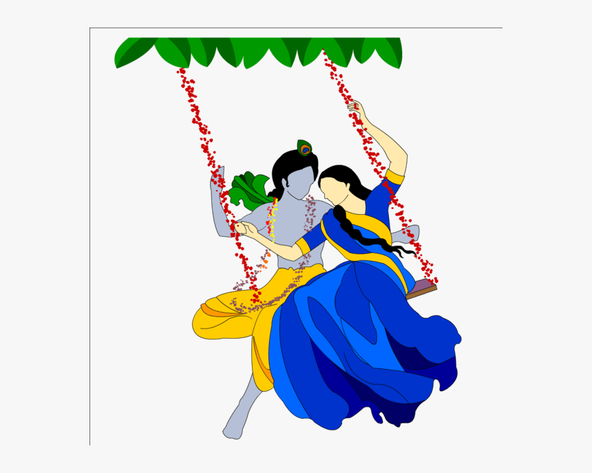 Radha Krishna Png Transparent Images - Krishna Janmashtami Png, Png Download, Free Download