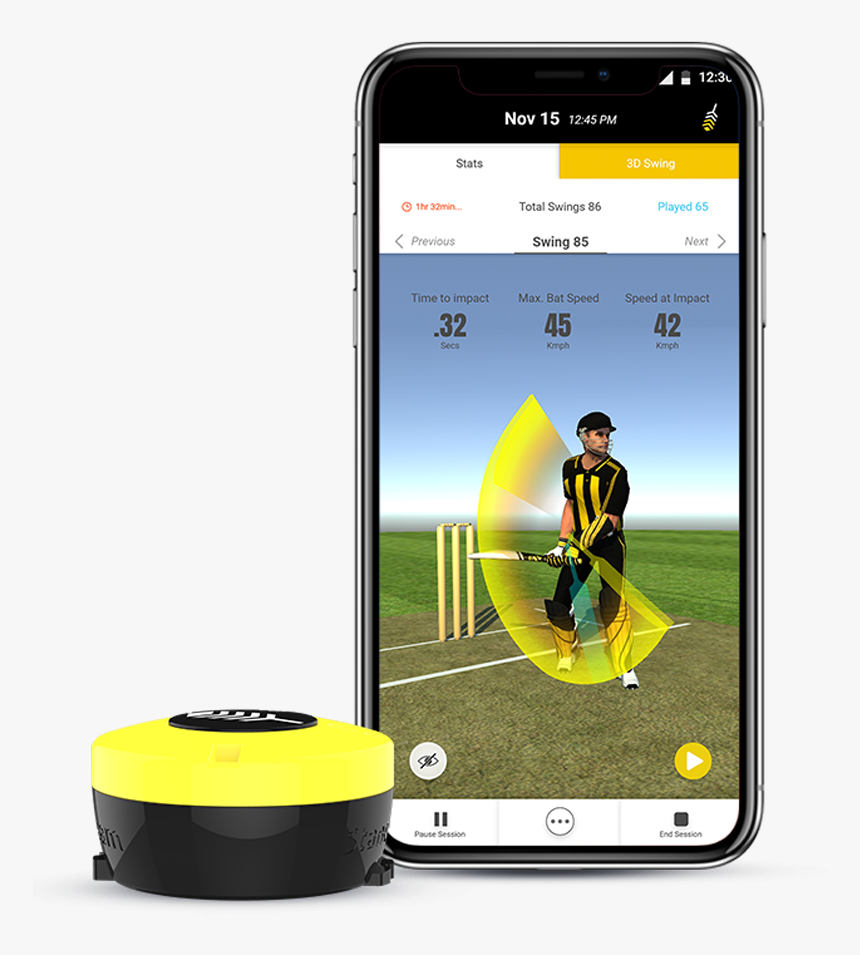 Stancebeam Striker Cricket Bat Sensor"
 Title="stancebeam - Stancebeam Striker, HD Png Download, Free Download