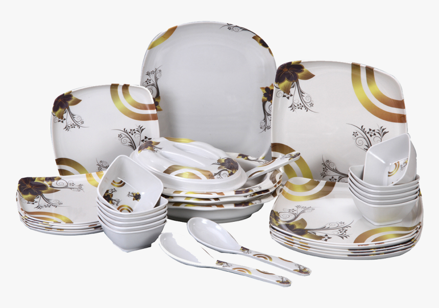 Crockery Dinner Set 34 Pcs - Transparent Dinner Set Png, Png Download, Free Download