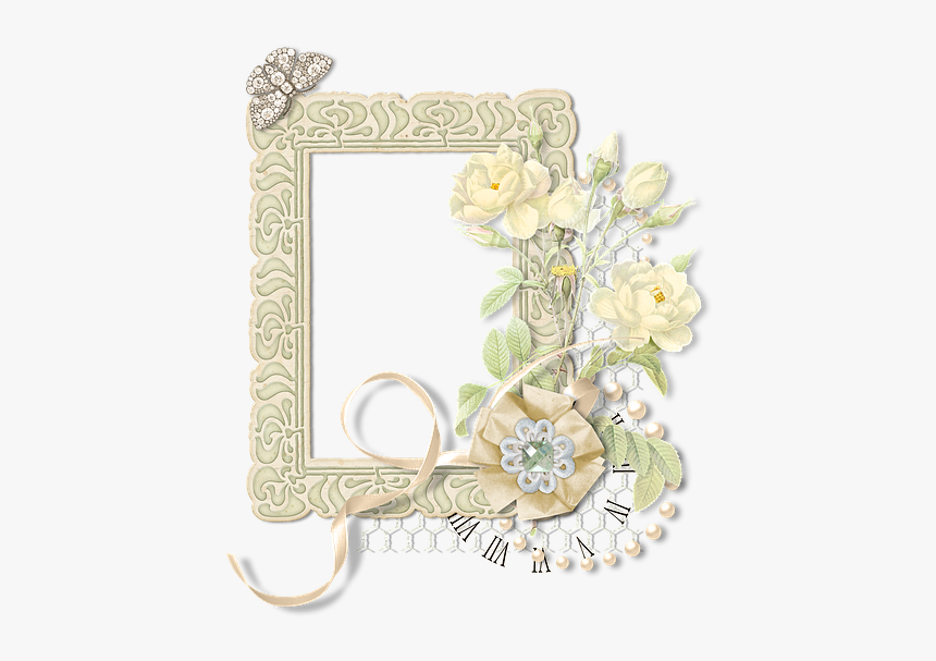 Frame, Photo Frame, Photoshop, Love, Romance - フレーム 花 背景 透過, HD Png Download, Free Download