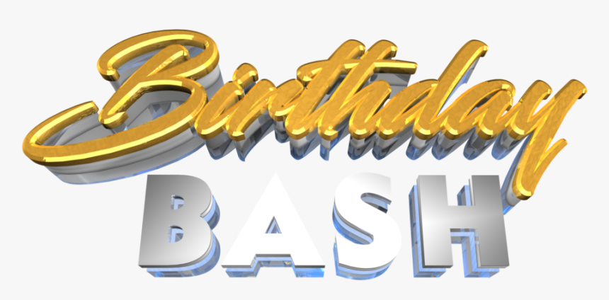 Happy Birthday 3d Text Png - Birthday Bash Text Png, Transparent Png, Free Download