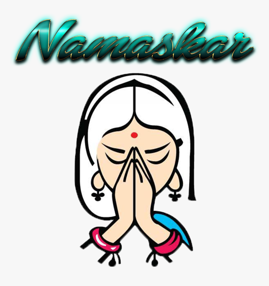 Namaskar Png Image Download - Welcome Lady Png, Transparent Png, Free Download