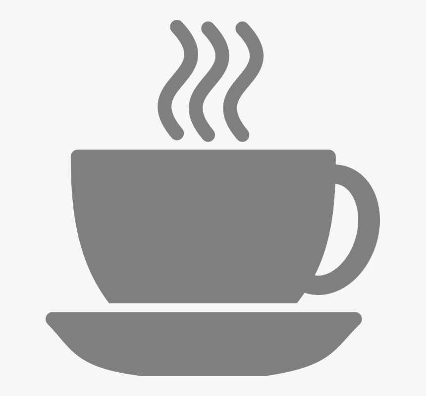 Cup, Coffee Cup, Steaming, Hot, Drink, Beverage, Saucer - Blue Coffee Cup Icon, HD Png Download, Free Download