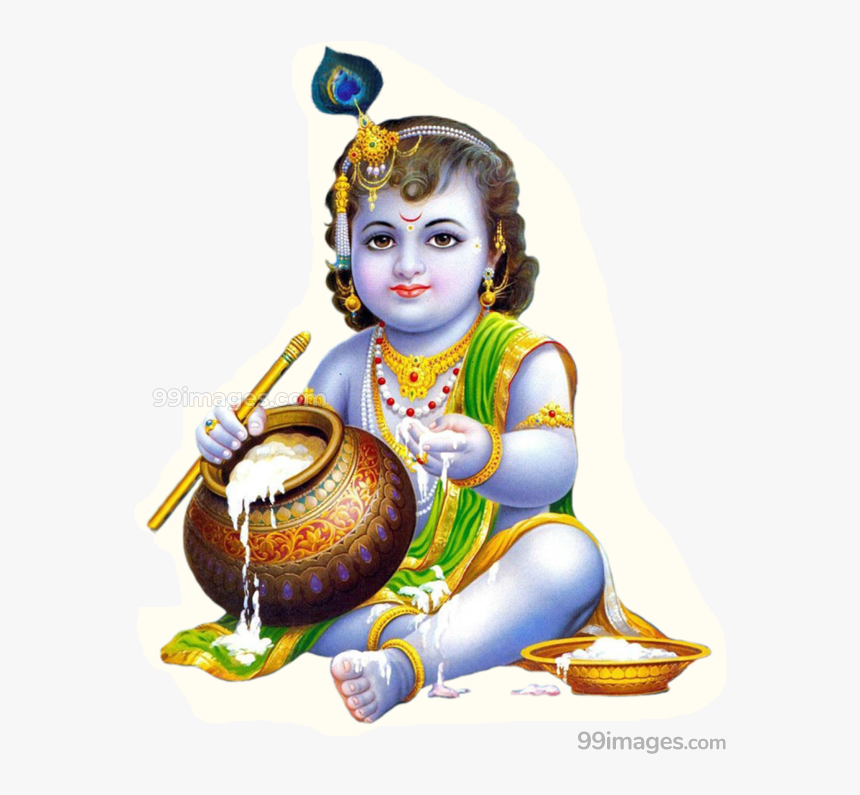 Little Krishna Png - Shubh Guruwar Good Morning, Transparent Png, Free Download