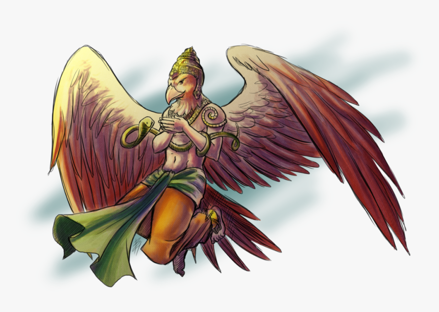 Lord Garuda Painting - Vishnu Garuda Png, Transparent Png, Free Download