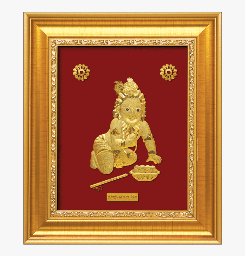 Gold Laxmi Photo Frame, HD Png Download, Free Download