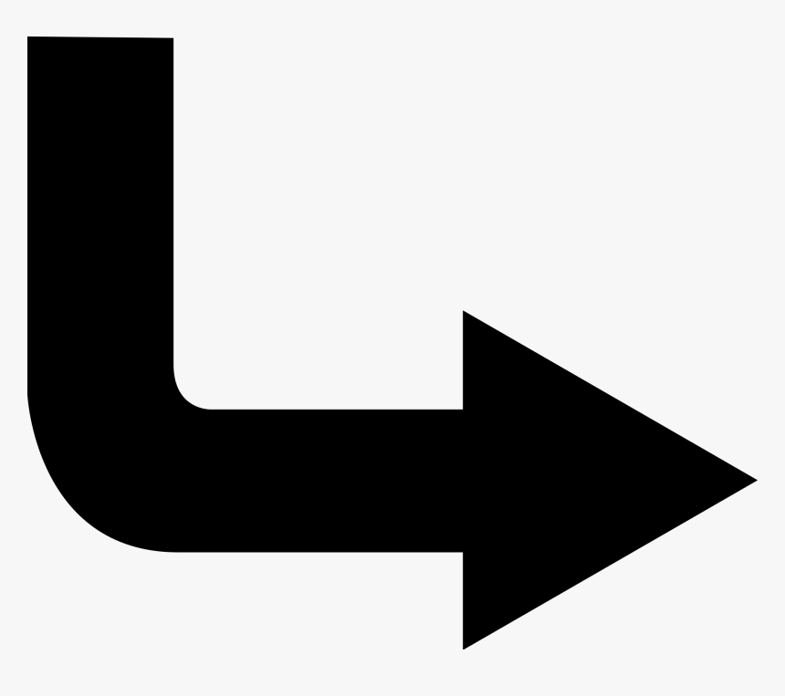 Arrow Symbol Png - Arrow From Up To Right, Transparent Png, Free Download