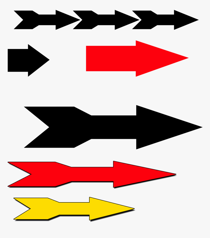 Different Shapes Of Arrow Signs - Emblem, HD Png Download, Free Download