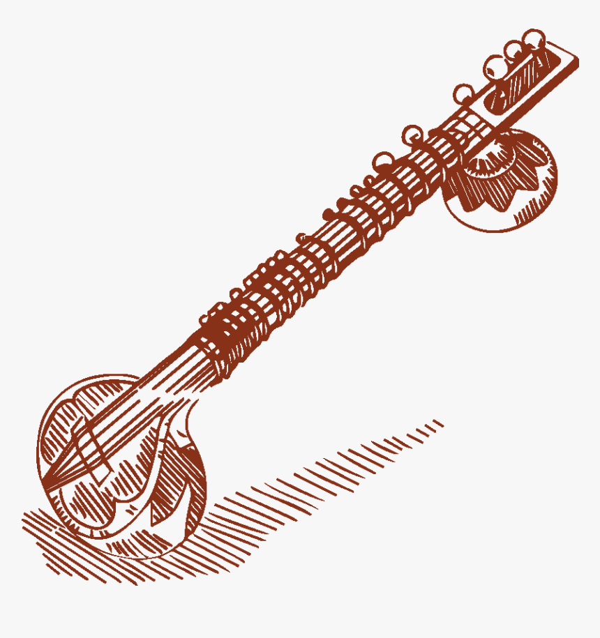 What Is “sitar” - Sitar Outline, HD Png Download, Free Download