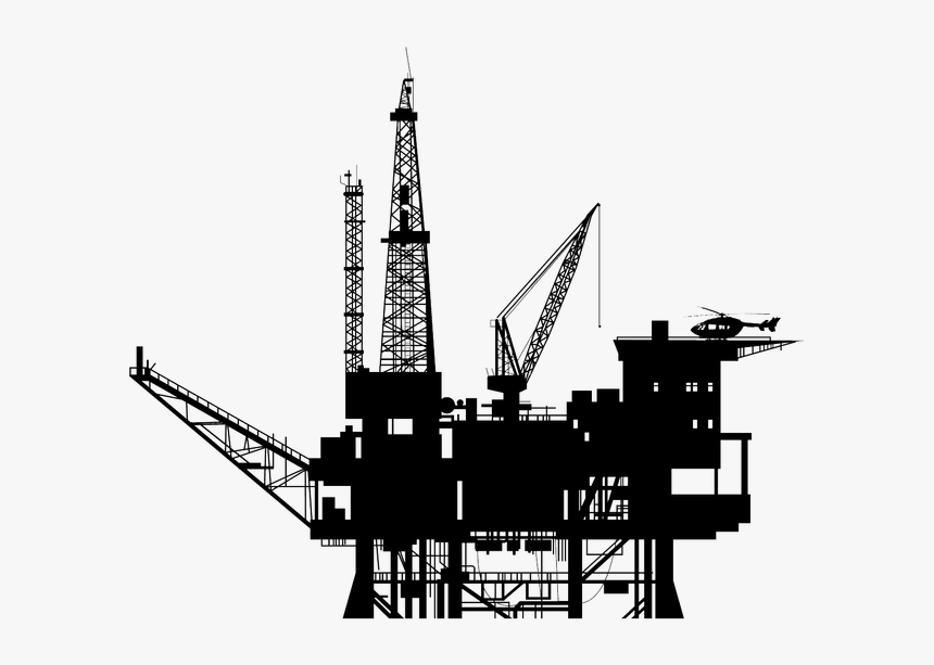 Oil Rig Silhouette, HD Png Download, Free Download