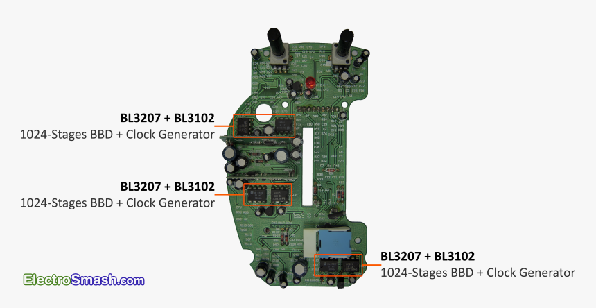 Danelectro Sitar Swami Mother Board Top - Danelectro Sitar Swami Schematic, HD Png Download, Free Download