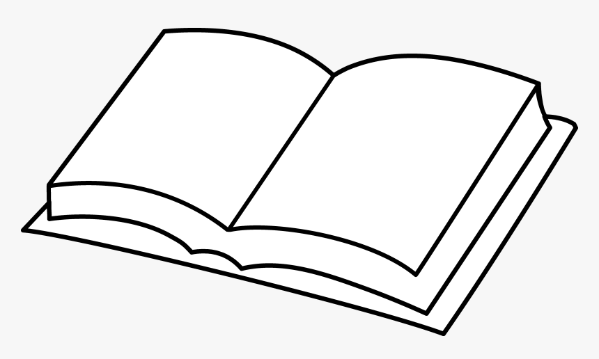 Blank Book Coloring Page, HD Png Download, Free Download