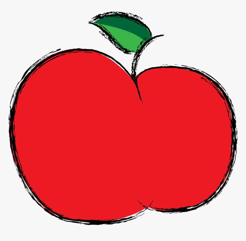 Strawberries Clipart Colour - Apple Fruit Red Color, HD Png Download, Free Download