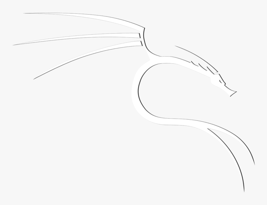 Kali Drawing Black And White - Kali Linux Dragon Png, Transparent Png, Free Download