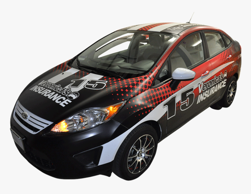 Ford Fiesta Car Wrap For Veronicas Auto Insurance - Ford Fiesta, HD Png Download, Free Download