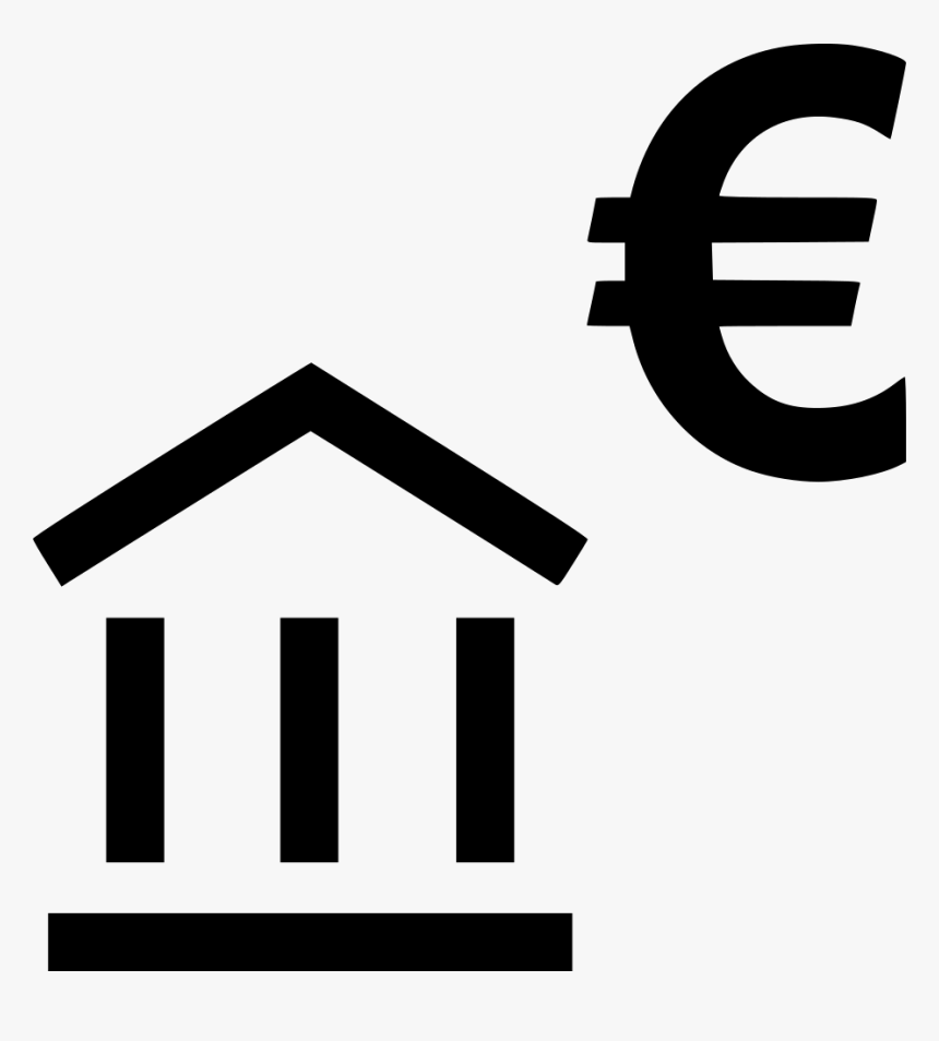 Bank Euro Sign Business - Euro Coin Icon Png, Transparent Png, Free Download