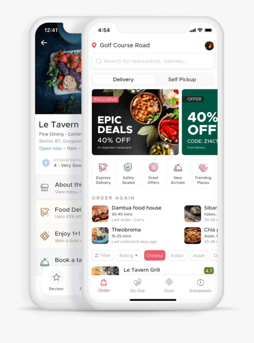 Zomato App Screens, HD Png Download, Free Download