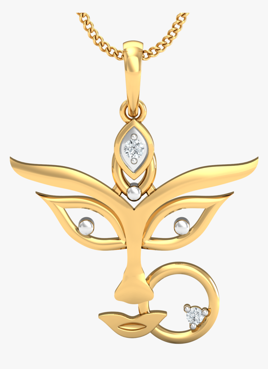 Durga Mata Pendant Gold, HD Png Download, Free Download