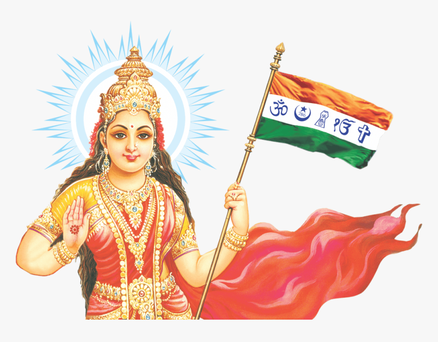 Bharat Mata Wallpaper - Bharat Mata Png Hd, Transparent Png, Free Download