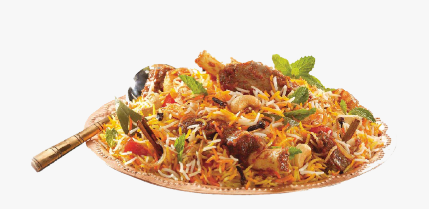 Transparent Chiken Png - Mutton Biryani In Plate, Png Download, Free Download