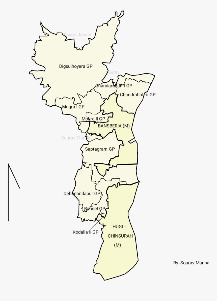 Chinsurah Mogra Block Map, HD Png Download, Free Download