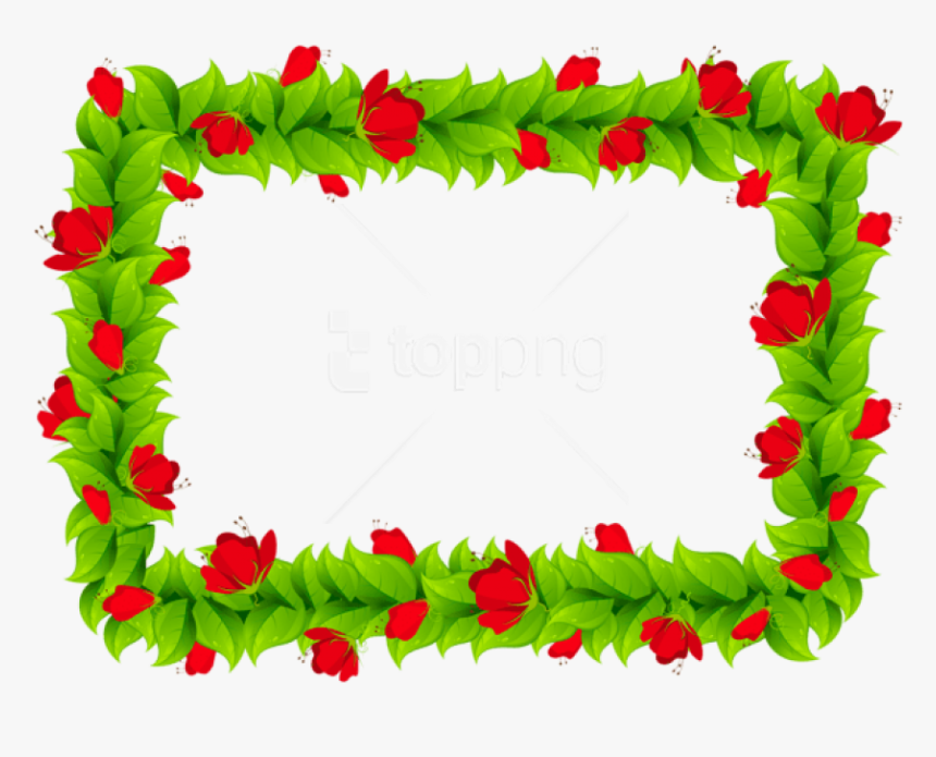 Free Png Download Floral Border Frame Clipart Png Photo - Frame Design Colorful Border, Transparent Png, Free Download