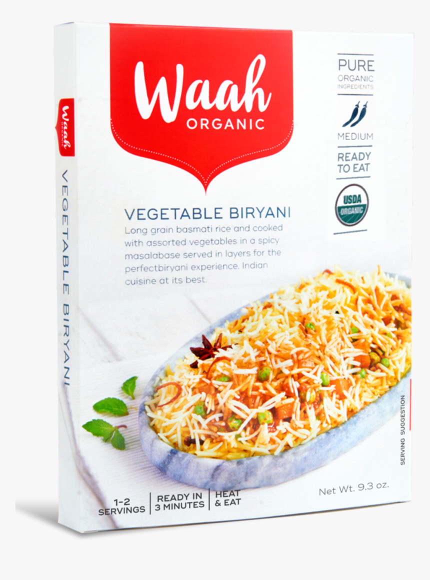 Medium Vegetable Biryani - Waah Org Chana Masala 300g, HD Png Download, Free Download