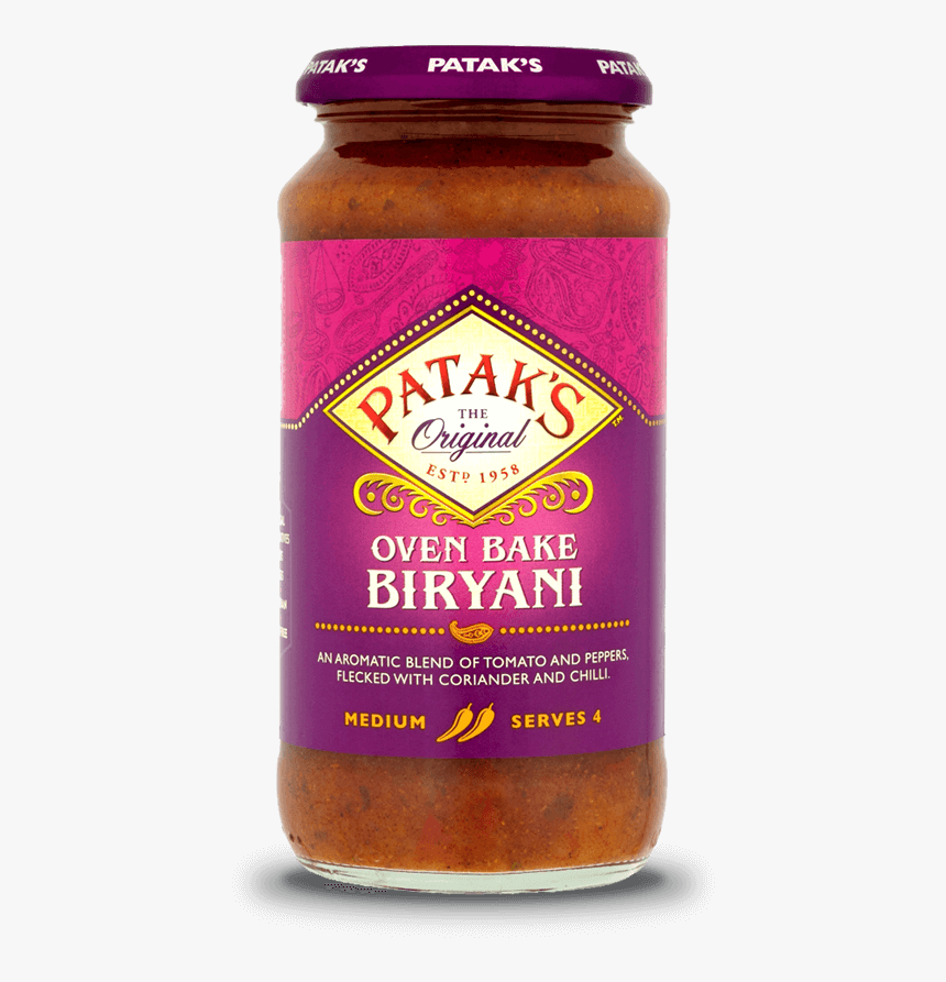 Oven Bake Biryani Sauce - Patak's Biryani Paste, HD Png Download, Free Download