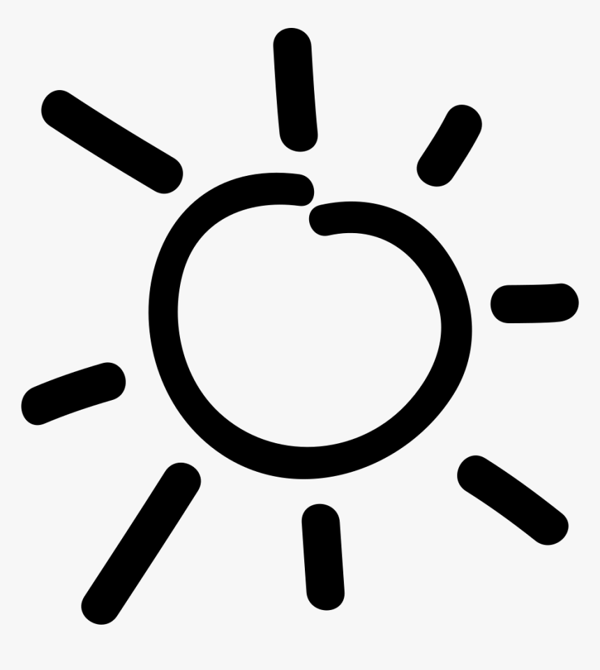 Sun Hand Drawn Day Symbol Svg Png Icon Free Download - Sun Icon Hand Drawn, Transparent Png, Free Download