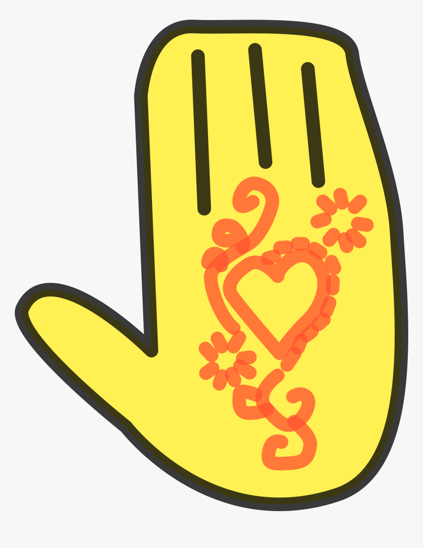 Henna Hand Clip Arts - Mehndi, HD Png Download, Free Download