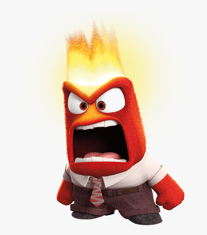 Anger Inside Out Transparent Png Clip Art Image - Cartoon Inside Out Anger, Png Download, Free Download