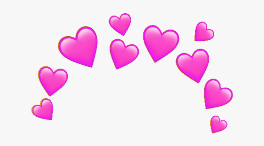 #pink #heart #crown #emoji #heartcrown #random #sticker - Blue Heart Emoji Crown, HD Png Download, Free Download