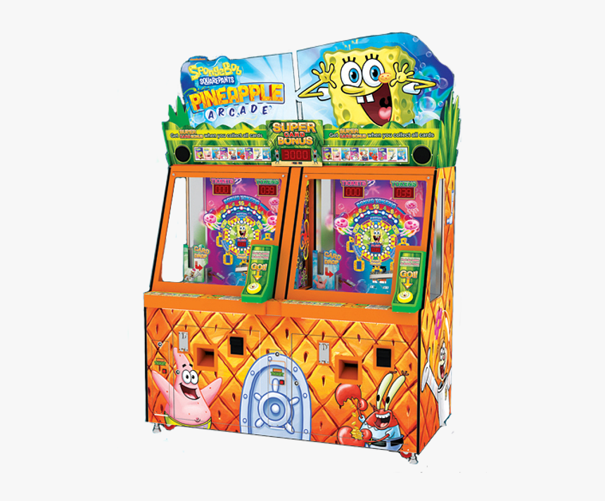 Spongebob Squarepants Pineapple Arcade By Andamiro - Spongebob Coin Pusher Machine, HD Png Download, Free Download