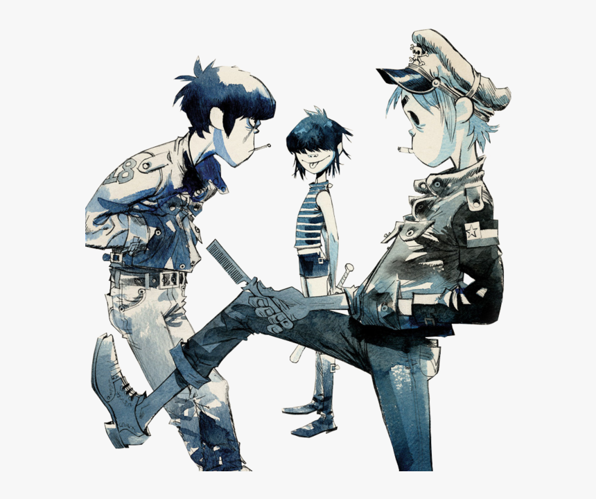 Transparent Gorillaz 2d Png - Gorillaz Jamie Hewlett Art, Png Download, Free Download