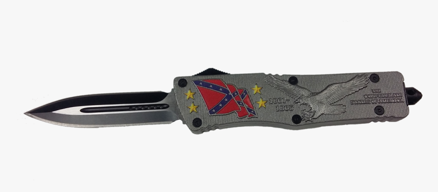 Sdfoa1115cf Otf Knife Confederate Flag - Utility Knife, HD Png Download, Free Download