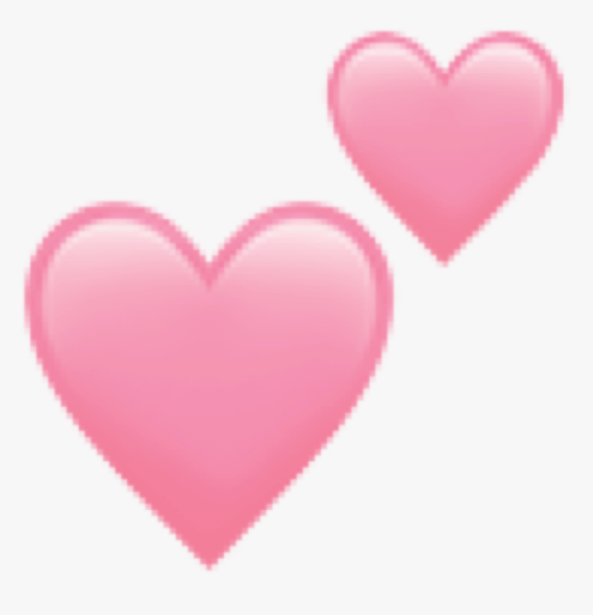 #pink #heart #aesthetic #hearts #heartemoji #cute #rosita - Transparent Pink Heart Emoji, HD Png Download, Free Download