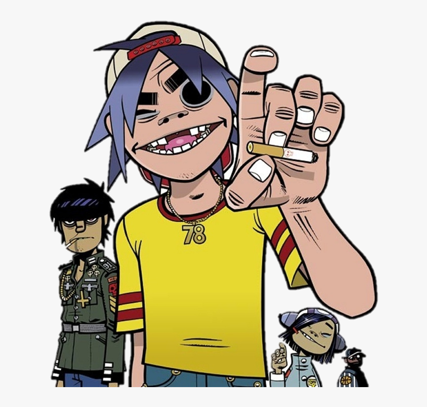 Gorillaz Art , Png Download - Gorillaz Phase 1 Hd, Transparent Png, Free Download