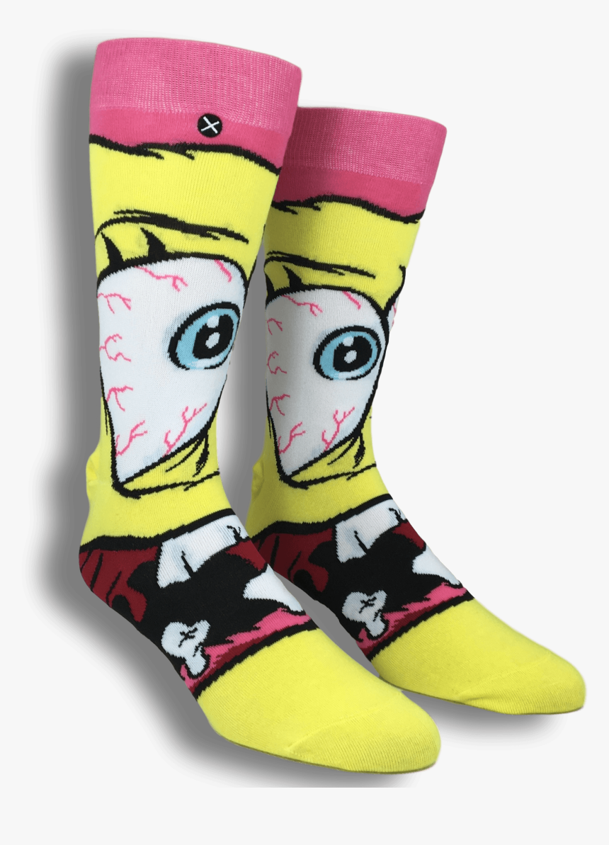 Nickelodeon Crazy Spongebob Squarepants Socks By Odd - Sock, HD Png Download, Free Download