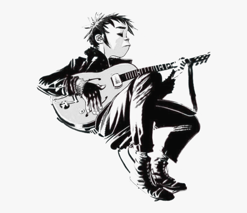 Gorillaz 2 D Guitar , Png Download - Gorillaz The Now Now Cover, Transparent Png, Free Download