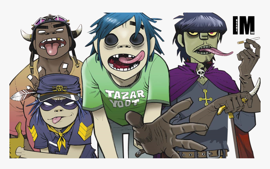 La Chronique Musicale Du Dimanche - Gorillaz Historia, HD Png Download, Free Download